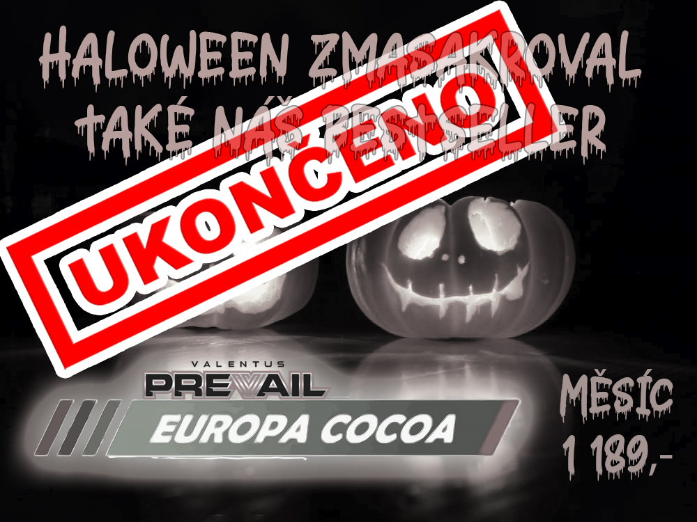 Halloweenská akce na Europa Cocoa za 1 189,-